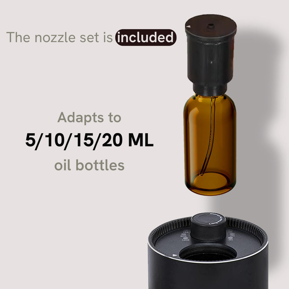 BlueHills J03 black diffuser blends with decor while diffusing scent