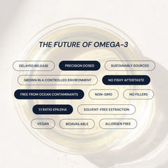 Blueprint Bryan Johnson Omega-3 delayed-release capsule with citrus hint and minimal aftertaste