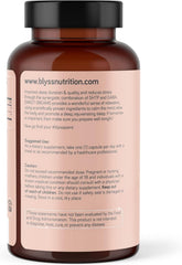 BLYSS 5HTP Plus GABA capsules ready for daily routine.