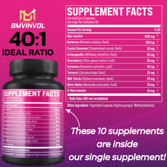 BMVINVOL Berberine capsules ready for daily use and wellness support.