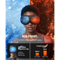 BOB AND BRAD heat settings demonstrate comforting warmth to ease eye fatigue.
