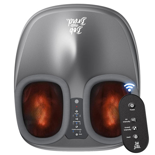 BOB AND BRAD Shiatsu Foot Massager front view with remote-ready control for easy use.