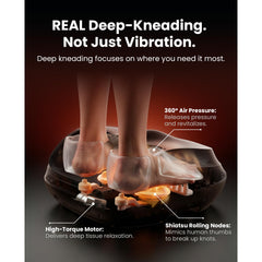 BOB AND BRAD massager with dual-temperature heat offers adjustable warmth for circulation.