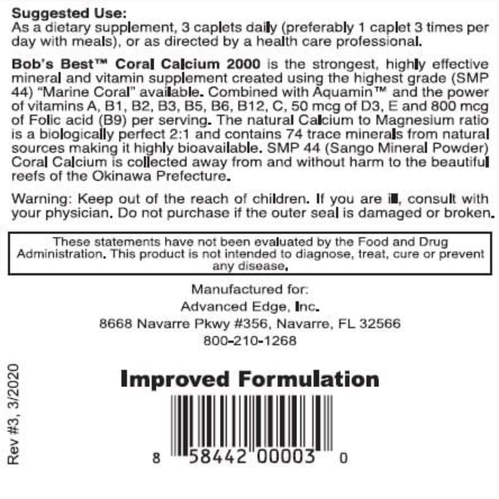 Caplets in bottle close-up highlighting high-potency 2000 mg