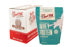 Bob's Red Mill Whey Protein Concentrate 4-pack packaging, keto-friendly and kosher.