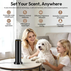 BOCT Waterless Diffuser Starter Kit side view complements modern decor.