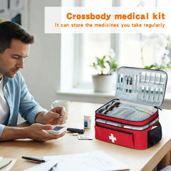 Boczif first aid kit bag with shoulder strap for comfortable carrying