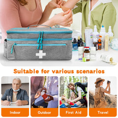 Boczif first aid kit bag with shoulder strap for easy transport