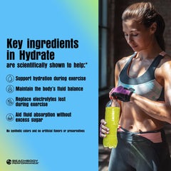 BODi Hydrate dissolving in water with citrus flavor ready to drink