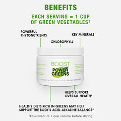BODi Power Greens Boost being stirred into a smoothie for quick nutrition
