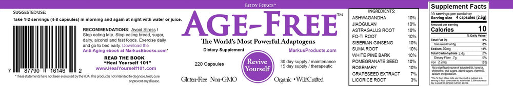 Body Force Age Free powder scoop revealing raw form for versatile use in recipes