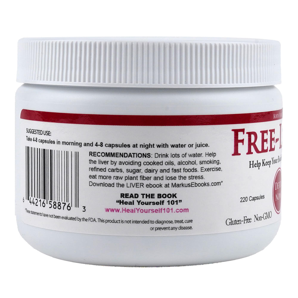 Body Force Liver Formula ingredient blend featuring herbal botanicals and minerals