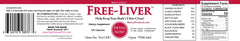 Body Force Liver Formula label on bottle highlighting a clean, transparent formulation