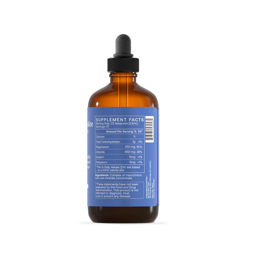 BodyBio ReMineralize bottle pour ready for quick mix in water
