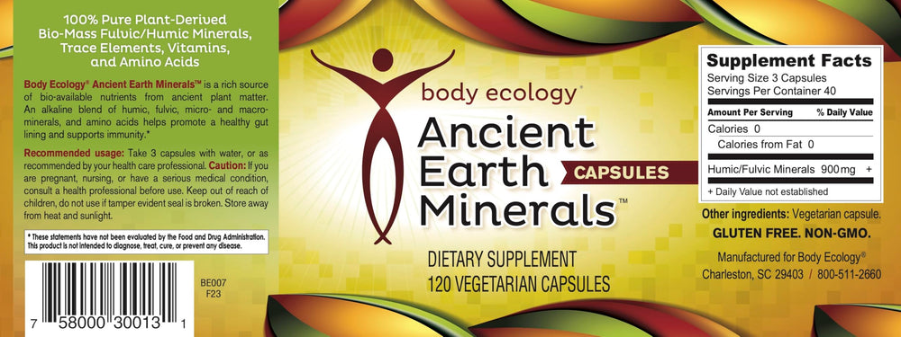 Body Ecology non-GMO badge communicates clean, trusted supplement quality.