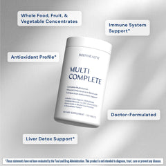 BodyHealth Multi Complete ingredients panel highlighting liver-support extracts.