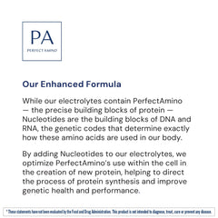 BodyHealth PerfectAmino Electrolyte Orange stick packs for on-the-go hydration.