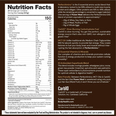 BodyHealth PerfectAmino Power Shake ingredients including MCT oil for natural energy