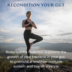 BodyHealth probiotic for women and men usage on packaging.