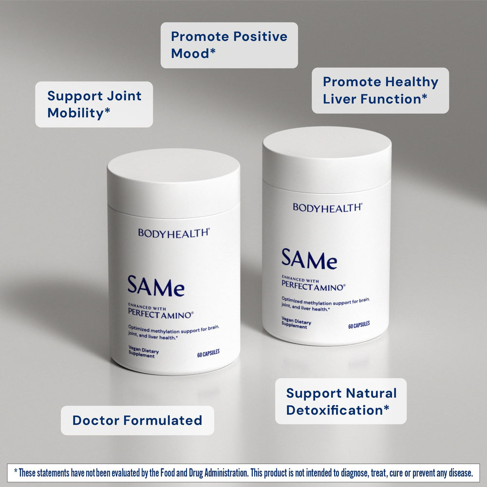 BodyHealth Same 400mg packaging close-up showing a clean, keto-friendly supplement.