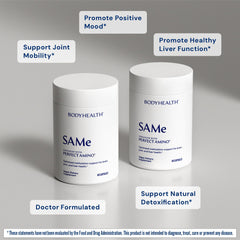 BodyHealth Same 400mg packaging close-up showing a clean, keto-friendly supplement.