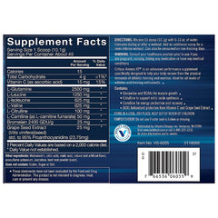 BodyTech Critical Aminos XT serving scoop beside glass, ideal for post workout amino support
