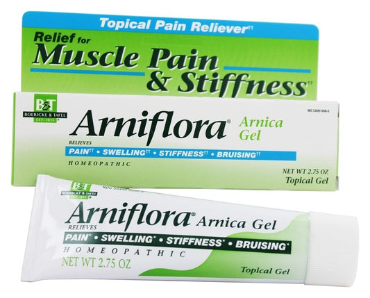 Boericke & Tafel Arniflora Arnica Gel bottle for temporary relief of minor soreness
