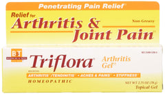Boericke and Tafel Triflora Arthritis Gel jar for easy topical use.