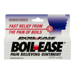 Boil Ease pain relieving ointment 1 oz tube for on-the-go boil relief