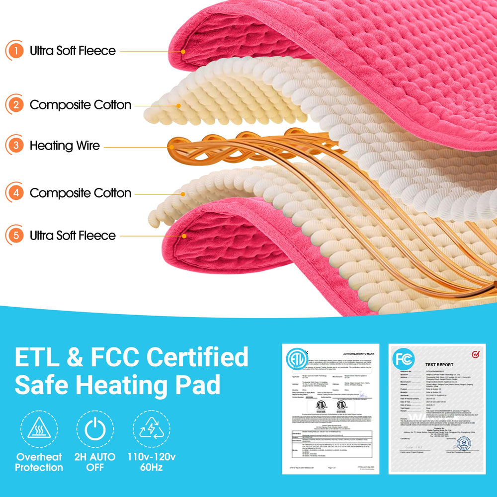 Boileau safety certifications ETL and FCC label visible on pad