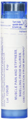 Close-up of Arnica Montana 30C label showing inactive ingredients for sensitive users.