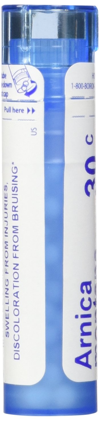 Arnica Montana 30C pills close-up ready for gentle daily support after activity.