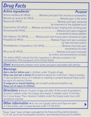 Boiron Arnicare Arthritis tablets dissolve in the mouth for quick use.