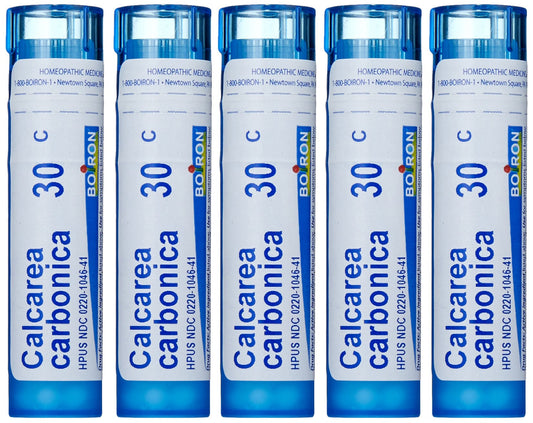 Boiron Calcarea Carbonica 30C pellets front view for easy at-home dosing