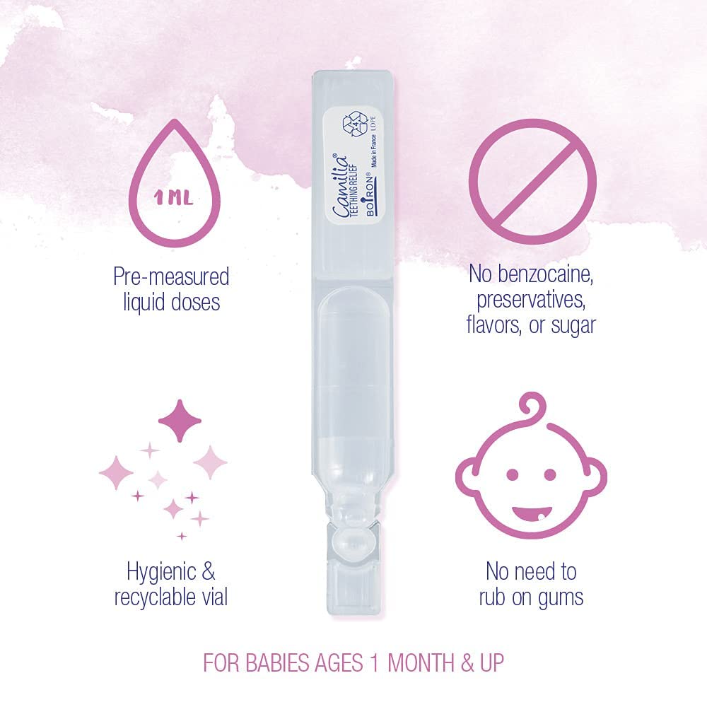 Nighttime use with Boiron Camilia Drops to soothe irritability.
