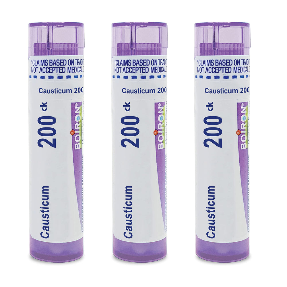 Boiron Causticum 200CK bottle front signals trusted bladder support.
