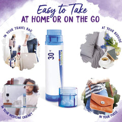 Informative Boiron pamphlet guiding what each tube helps with.