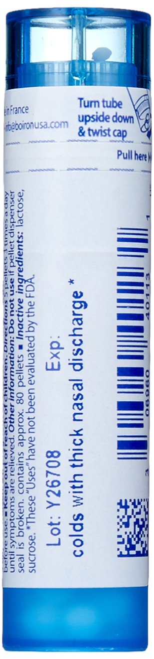 Kali Bichromicum 30C pellets dissolving on the tongue for easy early-cold support.