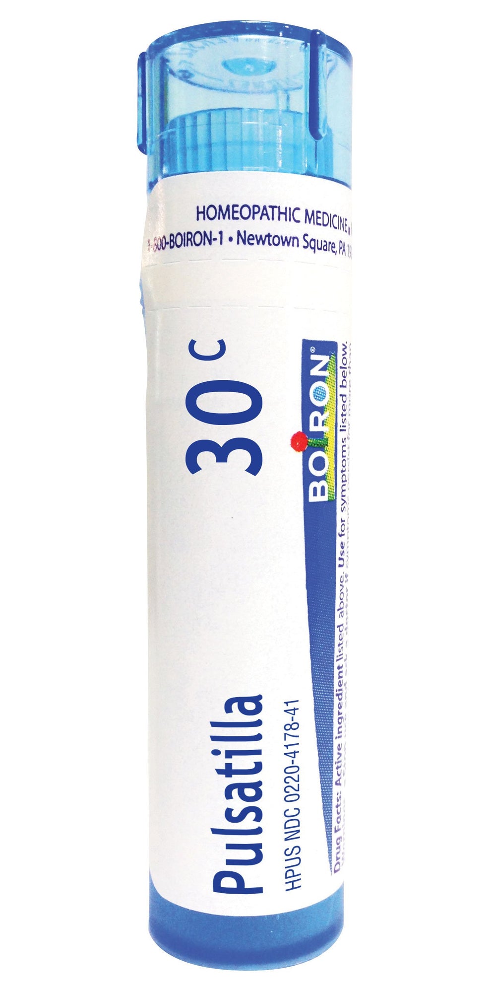 Boiron Pulsatilla 30C pellets in bottle for cold symptom relief