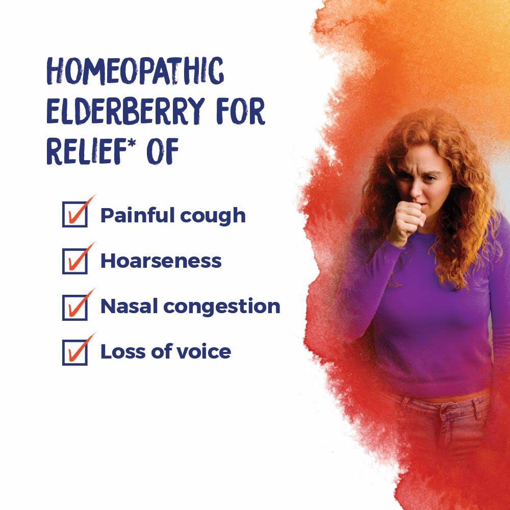 Sambucus 200CK pellets helping with painful cough and hoarseness
