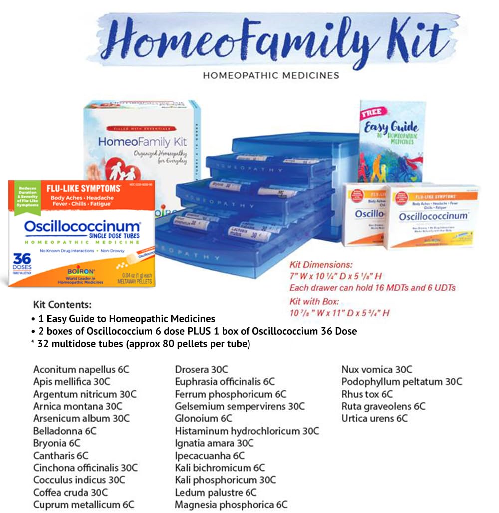 Assorted Boiron single medicines for everyday home use.