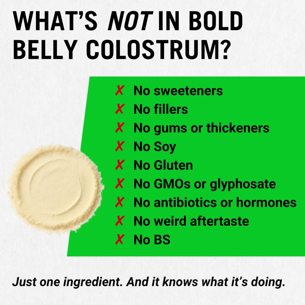 Bold Belly Colostrum Powder added to toddler milk for gentle nutrition