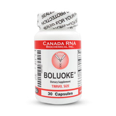 Boluoke Canada RNA capsules bottle showcasing circulatory health potential.