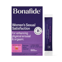 Bonafide Ristela Mixes bottle shown for daily arousal support.