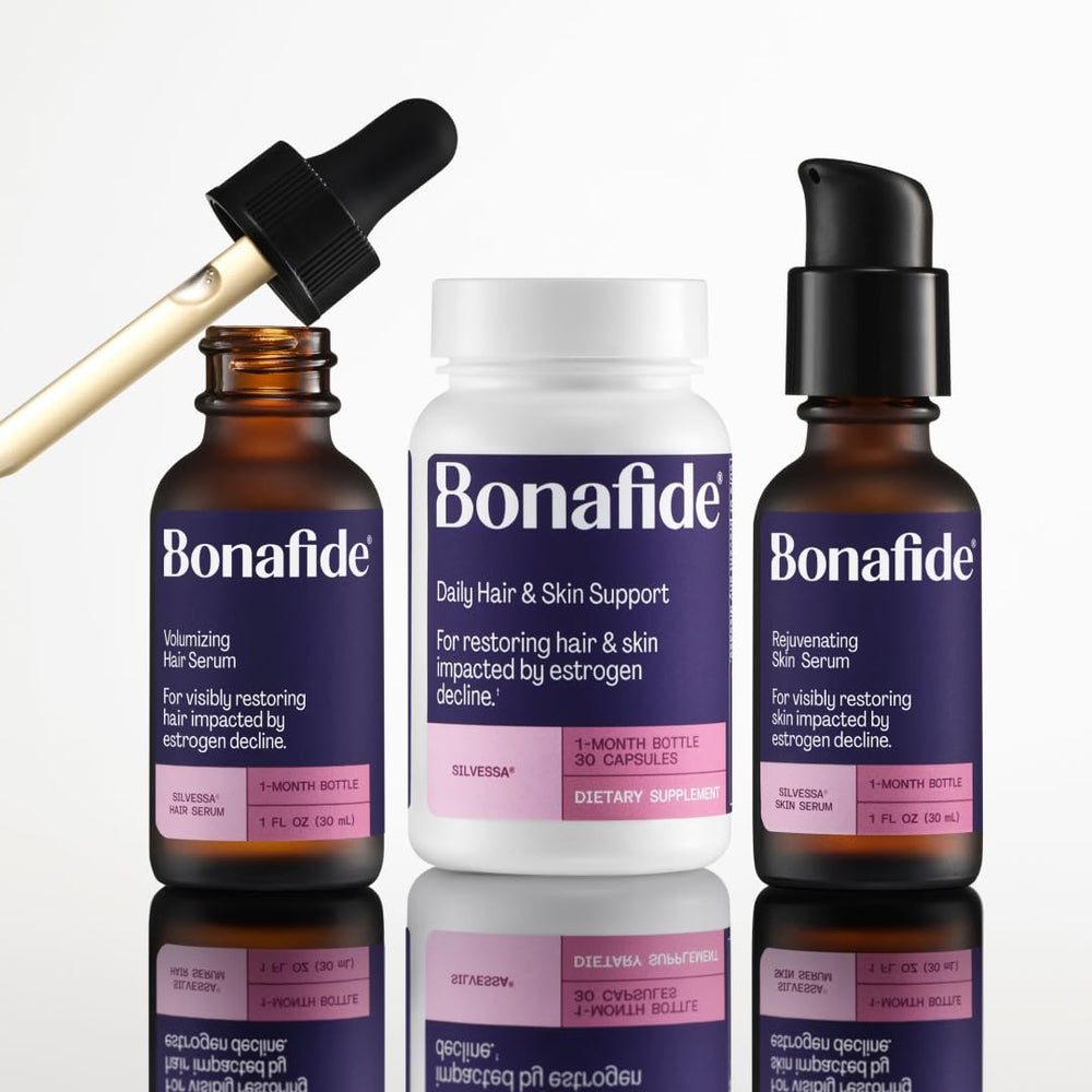 Bonafide Silvessa ingredients: biotin, magnesium biotinate, arginine silicate, phycocyanin.
