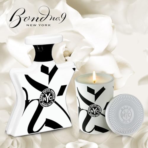Bond No. 9 Saks Fifth Avenue for Her scented candle closeup wax texture and refined craft.