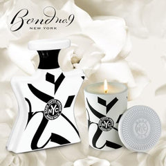 Bond No. 9 Saks Fifth Avenue for Her scented candle closeup wax texture and refined craft.