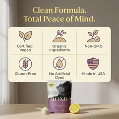 BOND Prenatal Lemon Drink in glass shows easy hydration for busy days.
