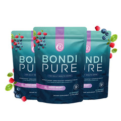 Bondi Pure detox bottle being poured for a refreshing energy boost.