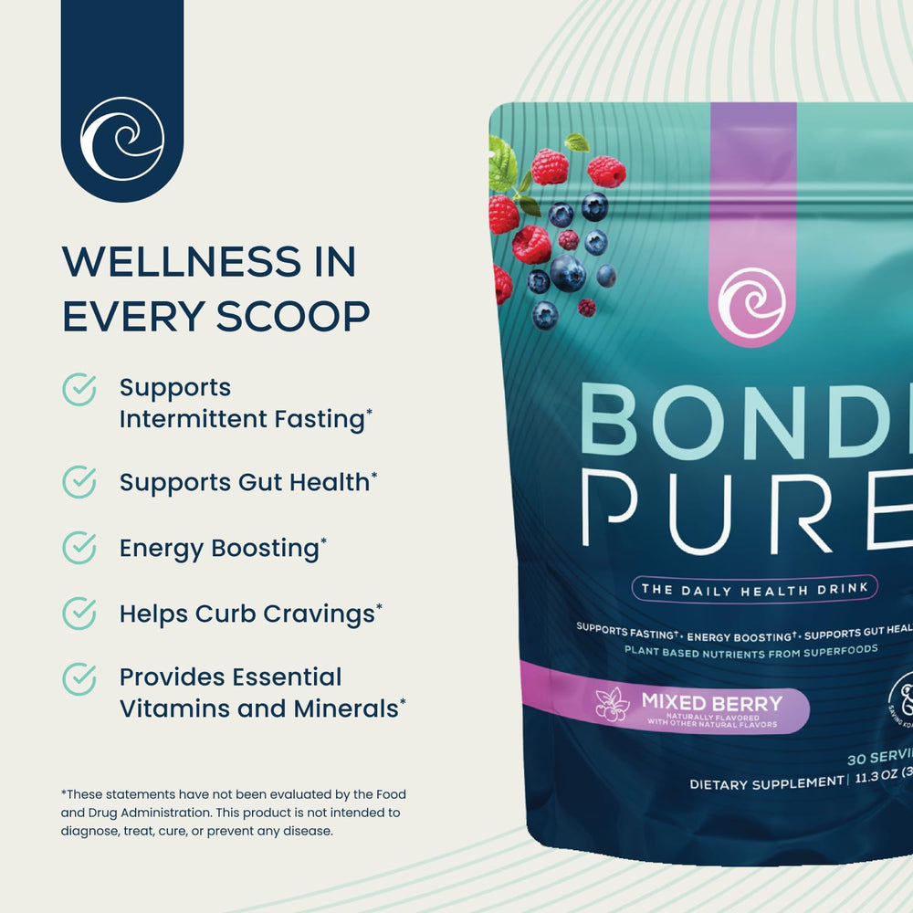 Bondi Pure Green Apple flavor tub offers refreshing energy during a cleanse.